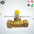 brass body double union ball valve for water